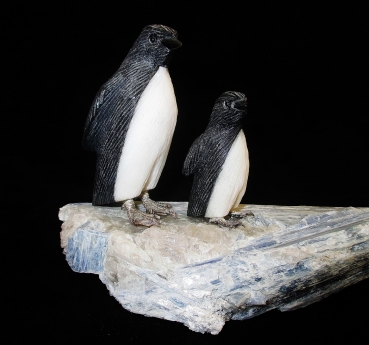 Pinguine aus Edelsteinen Pinguine aus Edelsteinen